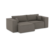 Диваны угловые в гостиную, Диван-кровать угловой Лофт, велюр