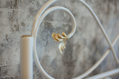 Кованая кровать Венеция 1.6 с одной спинкой