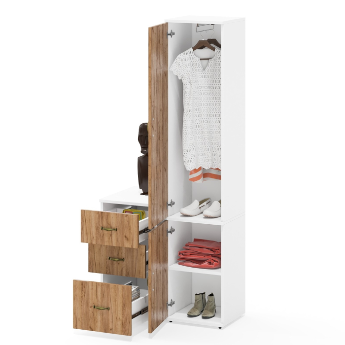 Домашние кабинеты, Тумба три ящика и пенал 21Б Лидер-8