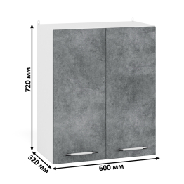 Шкаф навесной кухонный 60 см. Мебель 24 ШВ600