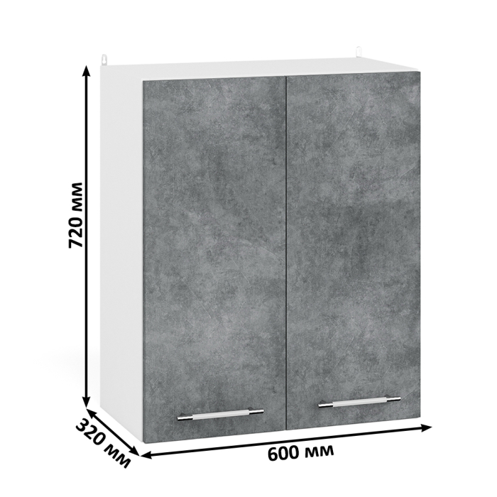 Навесные, Шкаф навесной кухонный 60 см. Мебель 24 ШВ600