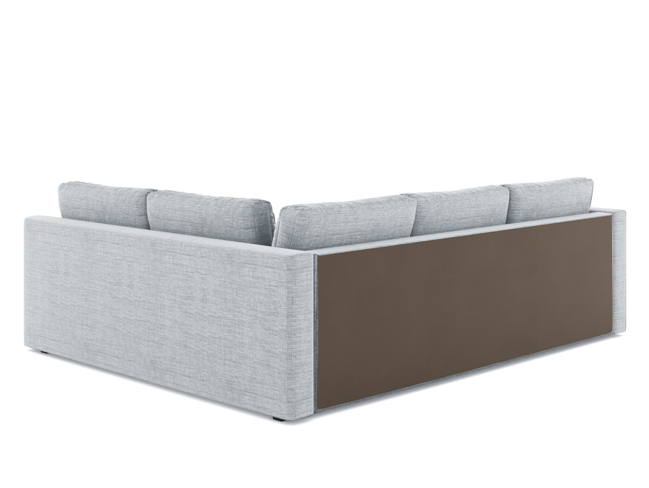 Диваны угловые в гостиную, Диван-кровать угловой Мансберг дельфин, рогожка