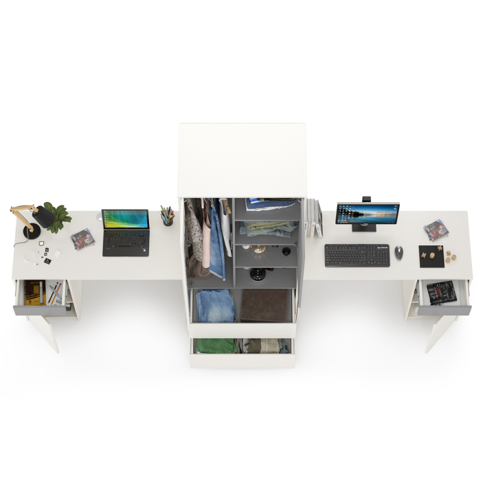 Для девочек, Компьютерные столы и шкаф для одежды Торонто № 17