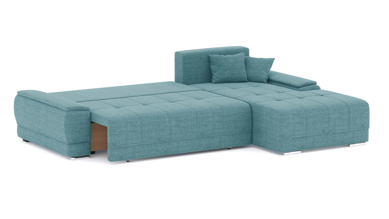 Диваны угловые в гостиную, Диван-кровать угловой Нордвикс ПБ, рогожка