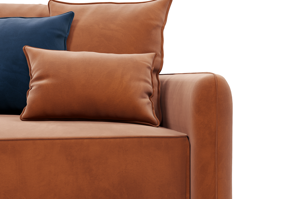 Диваны с ящиком для белья, Диван прямой ПОРТЛЕНД с банкеткой