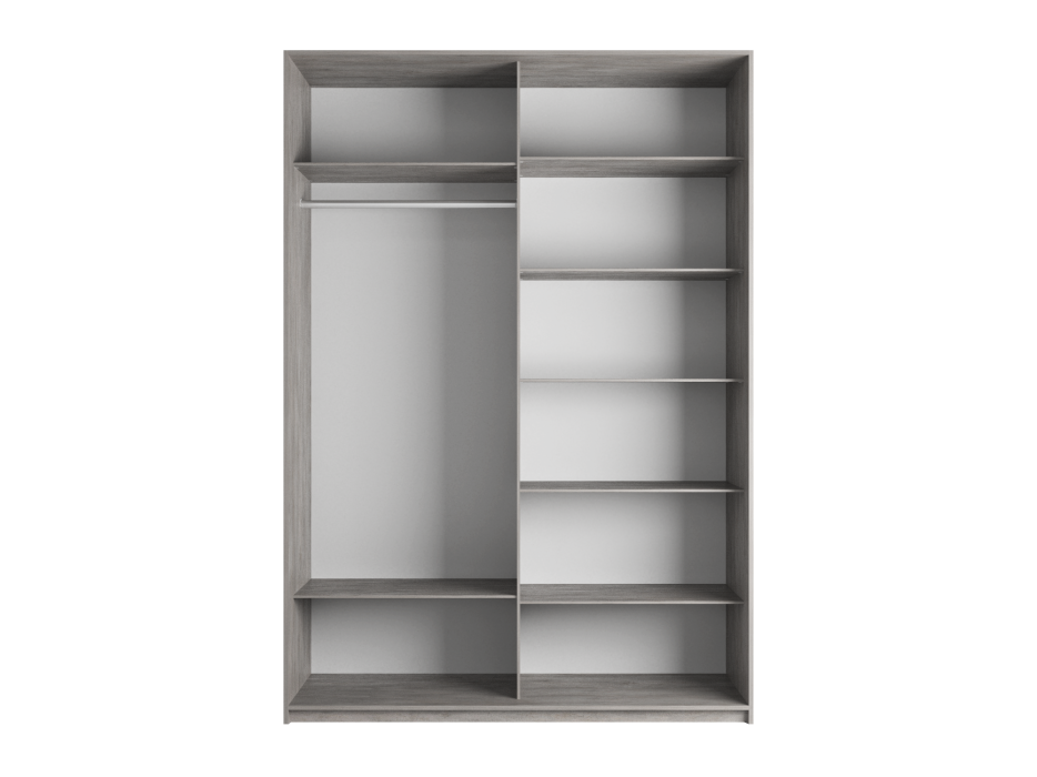 Шкафы-купе 2-х дверные, Шкаф Прайм дуо ДСП+зеркало 2300 х 1400 х 570