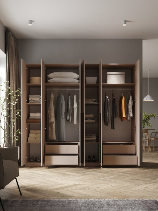 Шкафы распашные, Шкаф распашной 6-ти дверный София 2200х2400х520 мм