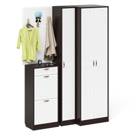 Мебель в прихожую П-6 № 30 МДФ фрезеровка ромб