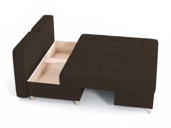 Диван-кровать угловой Оливер 2 еврокнижка-трансформер, велюр