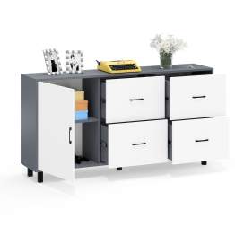 Комод широкий с дверкой и ящиками РВК 125-1704