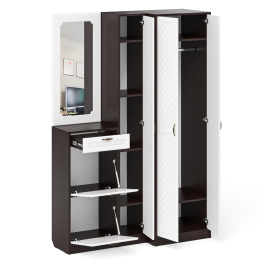 Мебель для прихожей П-6 № 29 МДФ фрезеровка ромб