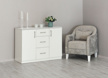 Комод с полками и ящиками 1260х478х862