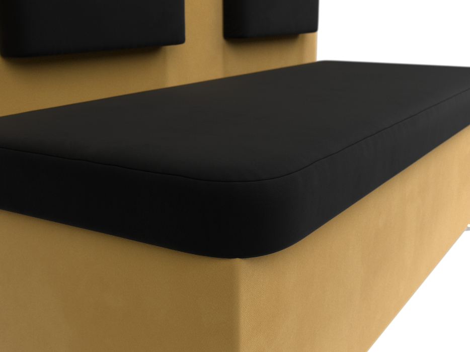 Диваны прямые кухонные, Диван кухонный прямой Маккон 2-х местный, микровельвет