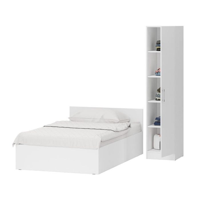 Спальные гарнитуры, Кровать односпальная 1200 с пеналом Стандарт