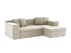 Диваны угловые в гостиную, Диван угловой Чикаго без механизма, рогожка