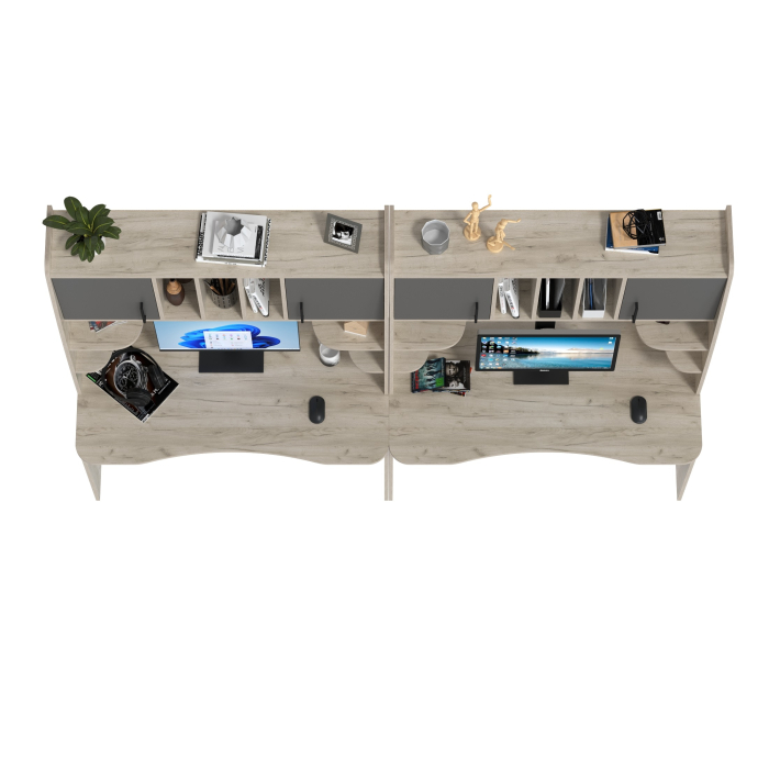 Прямые компьютерные столы, Компьютерные столы для двоих человек Бета