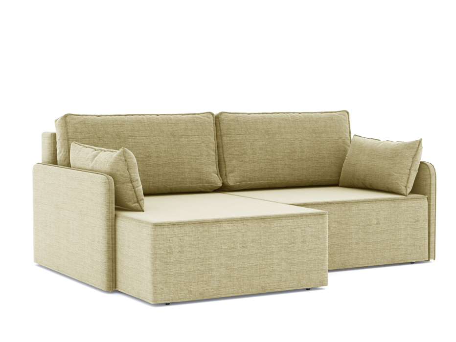 Диваны угловые в гостиную, Диван-кровать угловой еврокнижка Блюм, рогожка