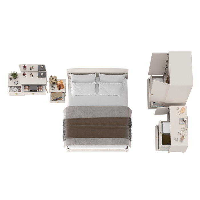 Спальные гарнитуры, Мебель для спальни Афина с кроватью 1600