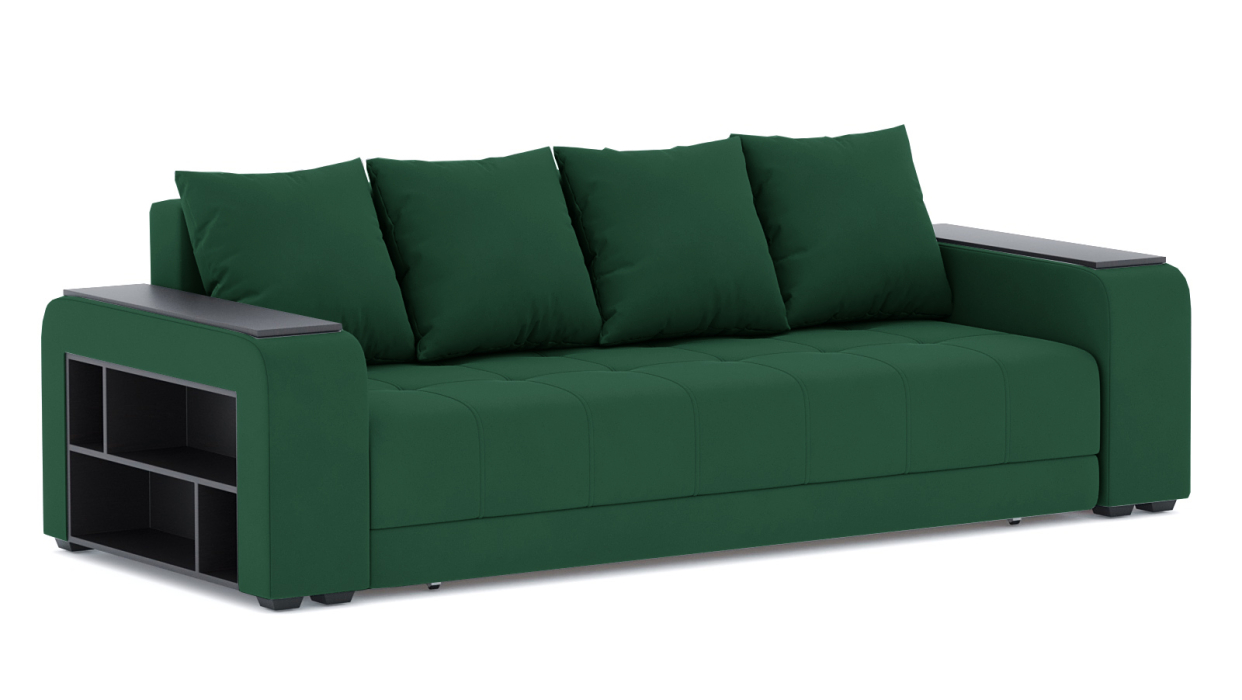 Диваны еврокнижки, Диван-кровать Дубай Лайт еврокнижка, велюр