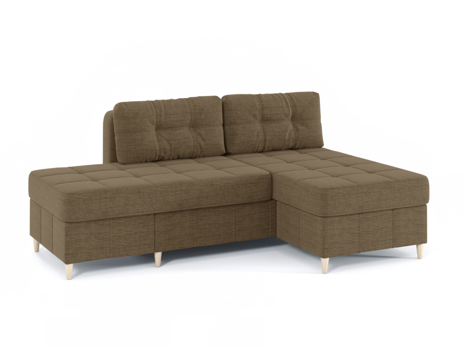 Диваны угловые в гостиную, Диван-кровать угловой Оливер Люкс 2 еврокнижка-трансформер, рогожка Люкс