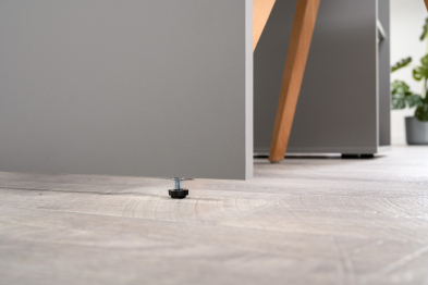 Письменный стол Лайт 12.163 с домашним креслом 103 серым