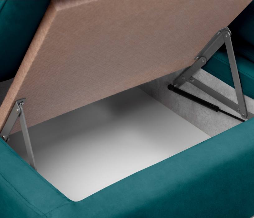 Диваны угловые в гостиную, Модульный угловой диван Борнео со спальным местом, велюр