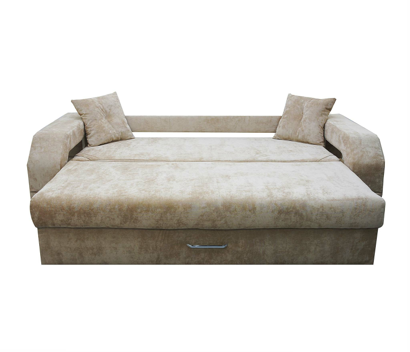 Дизайнерские диваны для гостиной, Диван-кровать еврокнижка Манчестер с подсветкой, 150, велюр