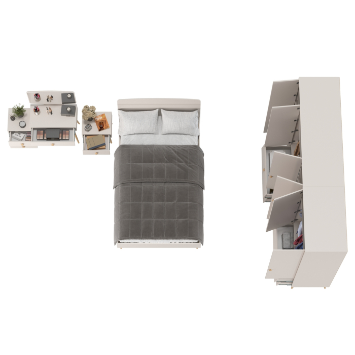 Спальные гарнитуры, Стильная мебель в спальню Афина со спальным местом на 1200