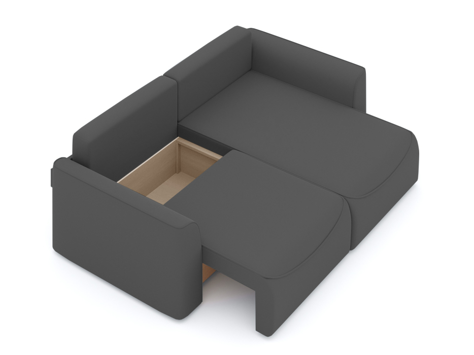 Диваны угловые в гостиную, Диван-кровать угловой Рафаэль еврокнижка НПБ, велюр