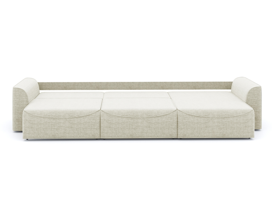 Диваны угловые в гостиную, Диван-кровать угловой Рафаэль 3 секции еврокнижка НПБ, рогожка