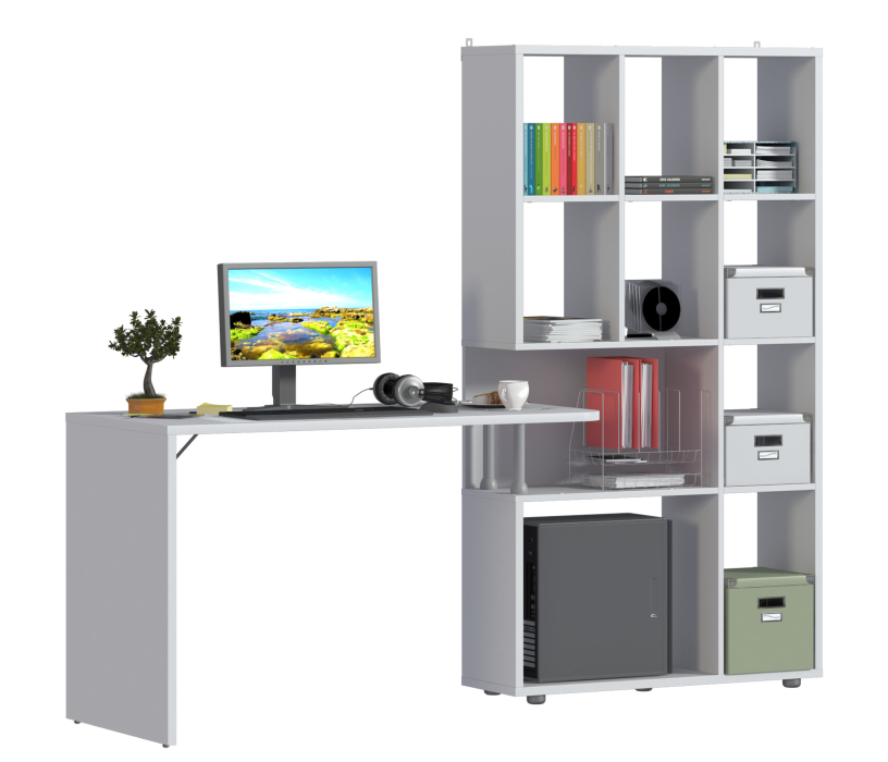 Домашние кабинеты, Стеллаж со столом Техно СБ-2303
