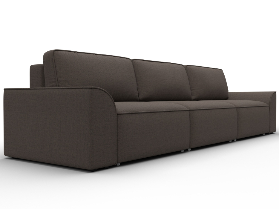 Диваны еврокнижки, Диван прямой Лига-048 НПБ Лонг, рогожка Амур