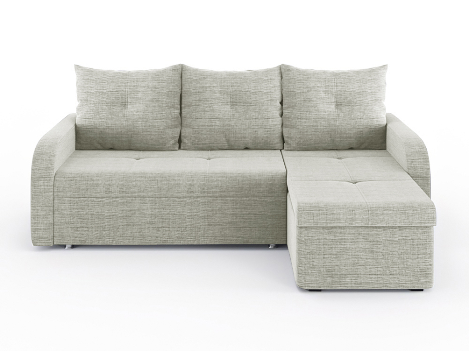 Диваны угловые в гостиную, Диван-кровать угловой Мини Люкс трехсекционная еврокнижка, рогожка Люкс