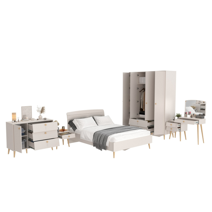 Спальные гарнитуры, Спальный гарнитур Афина Сп-31 с кроватью на 1400 двуспальной