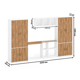 Корпусная мебель в детскую комнату ребёнка Лидер-8 № 54