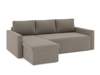 Диван-кровать угловой Турин дельфин, велюр