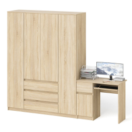 Компьютерный стол МС-1 левый со шкафов 1600-1 Мори