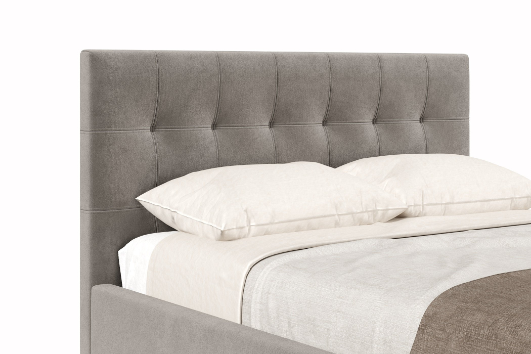 Мягкая кровать, Кровать Турин 1400 с подъёмным механизмом, велюр