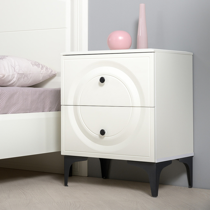 Спальные гарнитуры, Комод Валенсия с кроватью 1600 и прикроватной тумбочкой