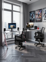 Два игровых стола Мебель--24 GT-2310 и два кресла компьютерных