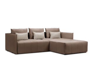 Диван еврокнижка угловой Чилетти, микровелюр