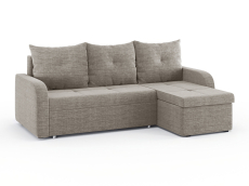 Диваны угловые в гостиную, Диван-кровать угловой Мини Люкс трехсекционная еврокнижка, рогожка Люкс