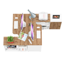 Мебель для домашнего офиса для двоих человек Лидер-8