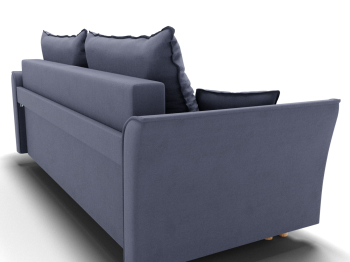 Прямой диван Наоми,еврокнижка,велюр