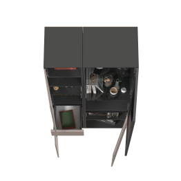 Набор шкафов Сидней - шкаф с ящиком и шкаф-витрин