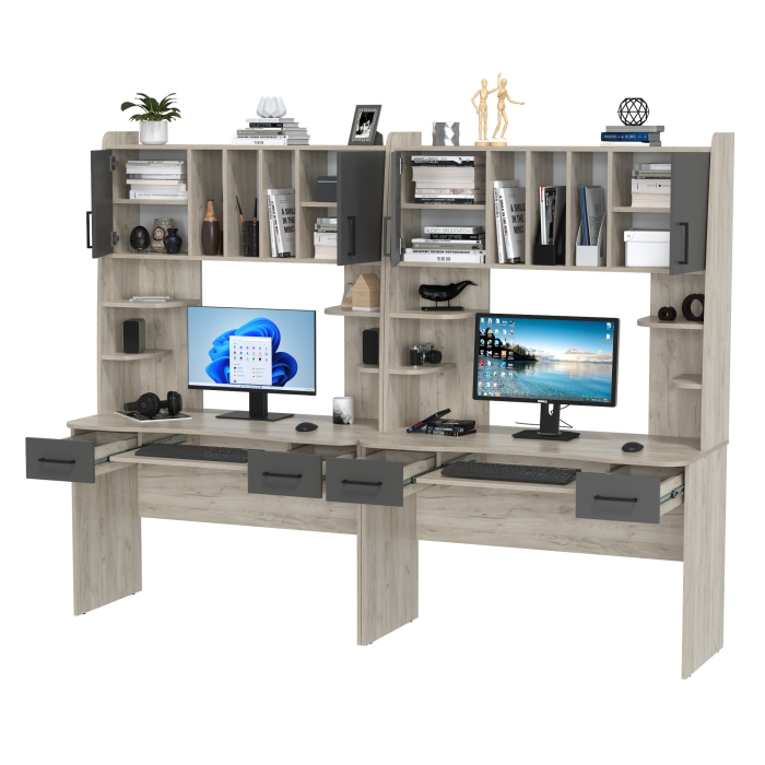 Прямые компьютерные столы, Компьютерные столы для двоих человек Бета