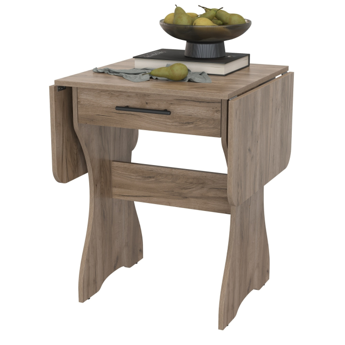 Обеденные столы, Стол обеденный раскладной с ящиком 6-02.120