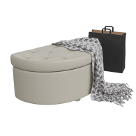 Банкетки, Банкетка в прихожую с нишей Луна искусственная кожа