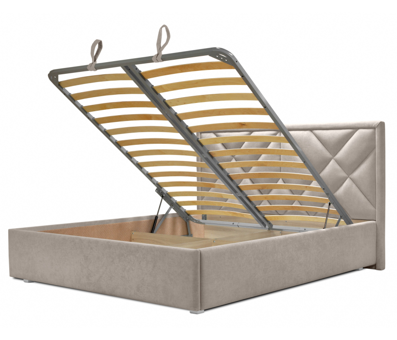 Мягкая кровать, Кровать с мягким изголовьем Сидней 180 с подъемным механизмом