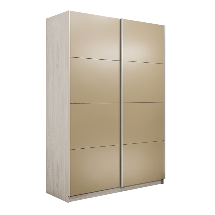 Шкафы-купе 2-х дверные, Шкаф-купе Прайм 2-х дверный Стекла фисташка/Доводчики 160х57х230